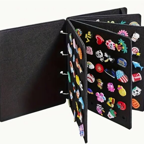 Crocs Jibbitz Charm Organizer Binder – Black - Picture 1 of 7